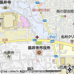 大阪厚生信用金庫藤井寺支店周辺の地図