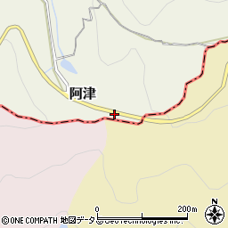 畑山峠周辺の地図