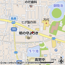 大阪いずみ市民生協ＣＯＯＰｉヘルパーステーションはびきの周辺の地図