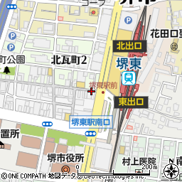 鳥平ちゃん 堺東駅前店周辺の地図