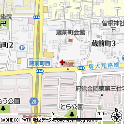 ローソン堺新金岡店周辺の地図