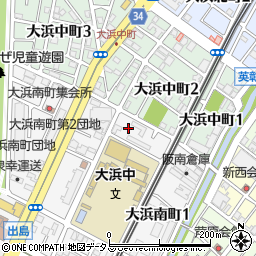 大阪府堺市堺区大浜南町2丁周辺の地図