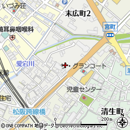 三重県松阪市末広町1丁目221周辺の地図