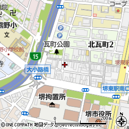 けとばし屋チャンピオン 堺東店周辺の地図