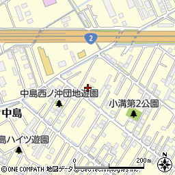 岡山県倉敷市中島1749周辺の地図