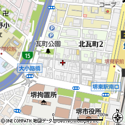 八風亭 堺東店周辺の地図