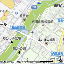 三重県松阪市内五曲町180周辺の地図