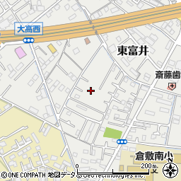 岡山県倉敷市東富井周辺の地図