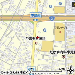 岡山県倉敷市中島2853周辺の地図