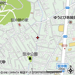 岡山県倉敷市笹沖周辺の地図