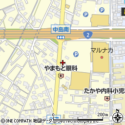 岡山県倉敷市中島2852周辺の地図