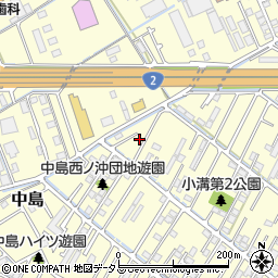 岡山県倉敷市中島1751周辺の地図