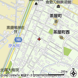 岡山県倉敷市茶屋町156-3周辺の地図