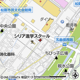 三重県松阪市外五曲町周辺の地図
