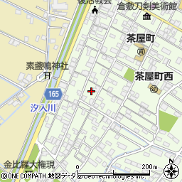 岡山県倉敷市茶屋町155-17周辺の地図