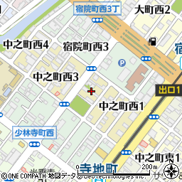 大阪府堺市堺区中之町西2丁周辺の地図