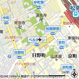 たばね庵　松阪駅前店周辺の地図