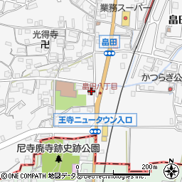畠田郵便局周辺の地図