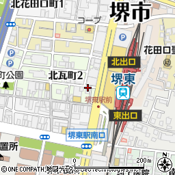 中華そば専門店天下一品堺東店周辺の地図