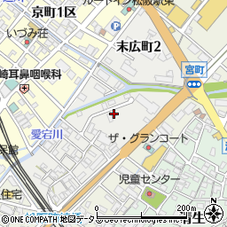 三重県松阪市末広町1丁目219周辺の地図
