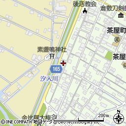 岡山県倉敷市茶屋町41周辺の地図