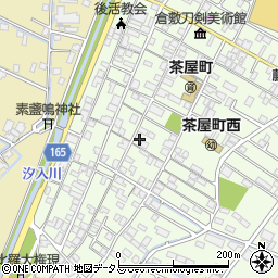 岡山県倉敷市茶屋町157-3周辺の地図