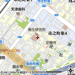 大阪府堺市堺区甲斐町東周辺の地図