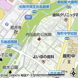 三重県松阪市内五曲町66周辺の地図