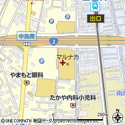 ダイヤクリーニング株式会社　マルナカ中島店周辺の地図