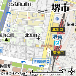 個別指導学院フリーステップ堺東駅前教室周辺の地図