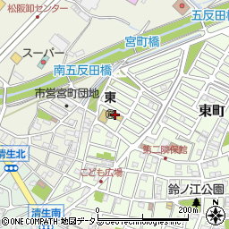 松阪市立　東保育園周辺の地図
