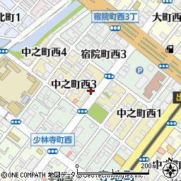 大阪府堺市堺区中之町西周辺の地図