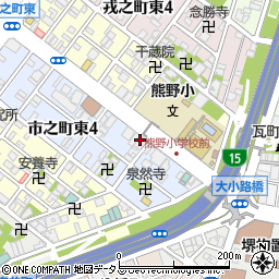 鶏笑 堺東店周辺の地図