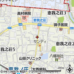 リパーク恵我ノ荘駅北駐車場周辺の地図