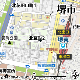 代ゼミサテライン予備校　堺東教室周辺の地図
