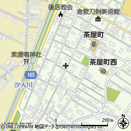 岡山県倉敷市茶屋町157-18周辺の地図