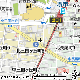 大阪府堺市堺区北三国ヶ丘町8丁6周辺の地図