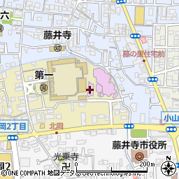 藤井寺市立　福祉会館周辺の地図