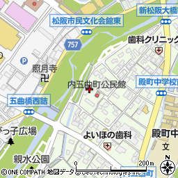 三重県松阪市内五曲町67-5周辺の地図