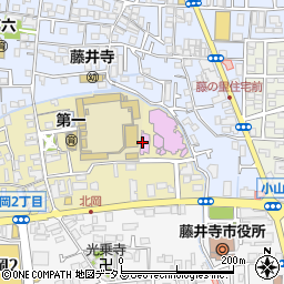 藤井寺市立市民総合会館別館周辺の地図