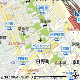 三重県松阪市中町2014周辺の地図