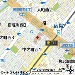 与謝野晶子記念館周辺の地図