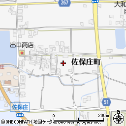 奈良県天理市佐保庄町216周辺の地図