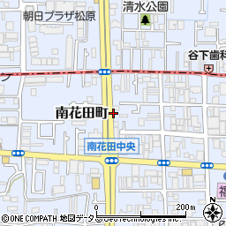 アクティ南花田店周辺の地図