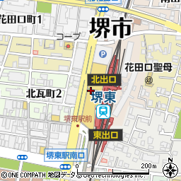 ファロス個別指導学院　堺東教室周辺の地図
