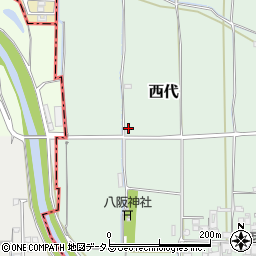 奈良県磯城郡田原本町西代105周辺の地図