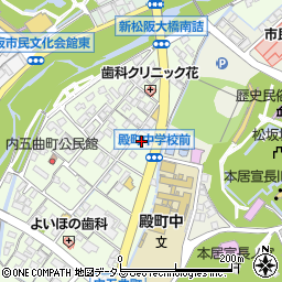 三重県松阪市内五曲町43周辺の地図