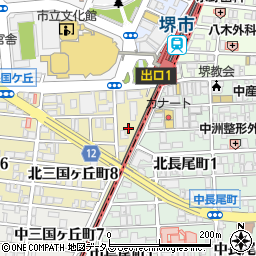 大阪府堺市堺区北三国ヶ丘町8丁周辺の地図