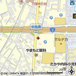 岡山県倉敷市中島2206周辺の地図