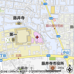 藤井寺市立市民総合会館本館（パープルホール）周辺の地図